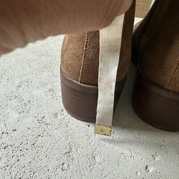 NEW Steve Madden Dover Cognac Suede Leather Ankle Chelsea Booties Size 7.5M - Picture 11 of 11